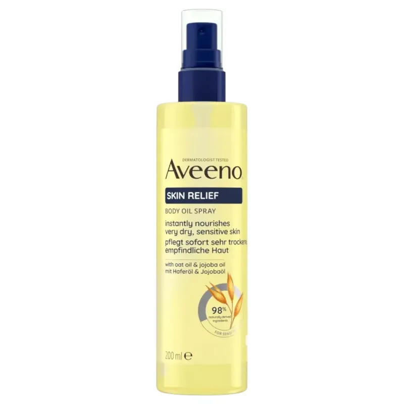 Aveeno Skin Relief száraz testápoló olaj spray 200 ml Akció