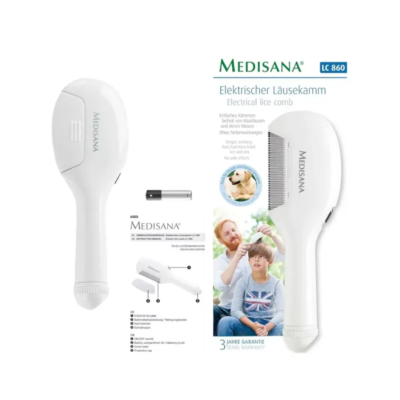 Medisana LC 860 elektromos fejtetűfésű Gyors kiszállítás
