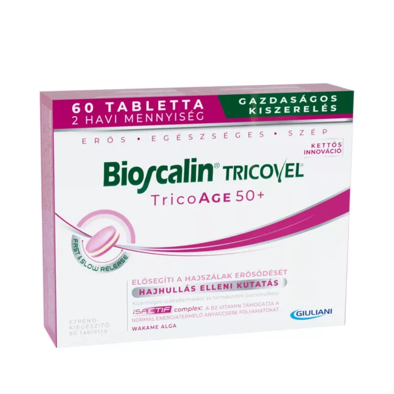 Legjobb ár Bioscalin Tricovel TricoAge 50+ étrend-kiegészítő tabletta 60 db