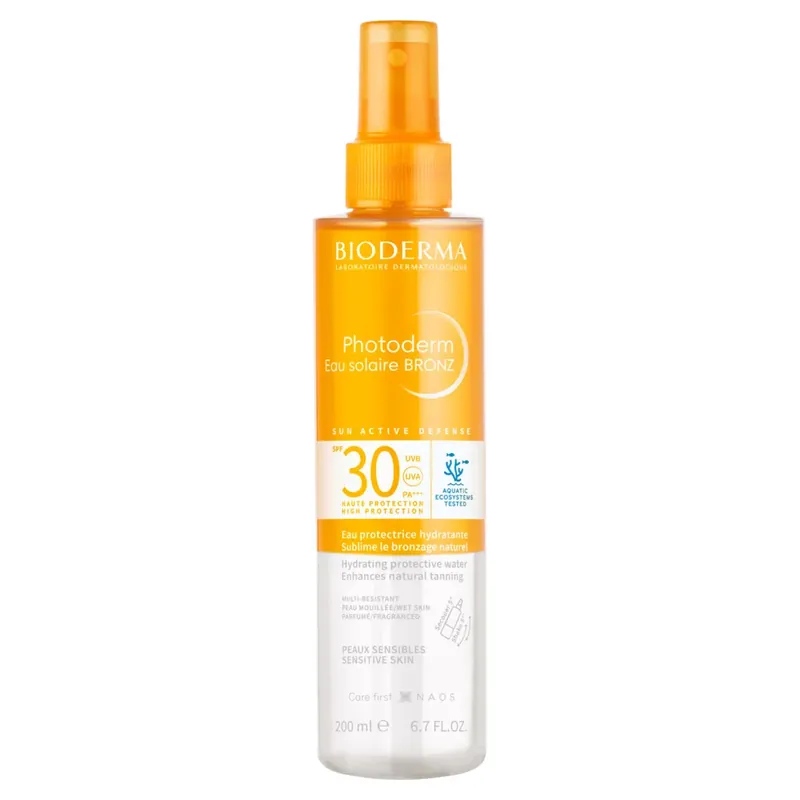Árcsökkenés Bioderma Photoderm Eau solaire BRONZ SPF30 200 ml
