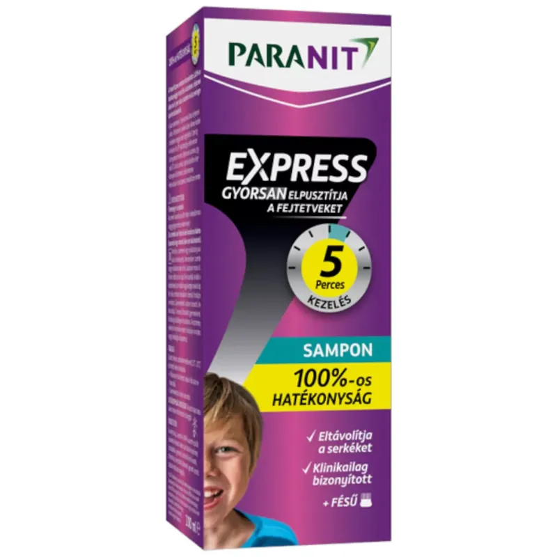 Paranit Express Fejtetű elleni sampon 200 ml + fésű Bestseller