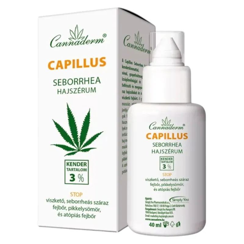 Cannaderm Capillus hajszérum seborrheás fejbőrre 40 ml Akciós ár