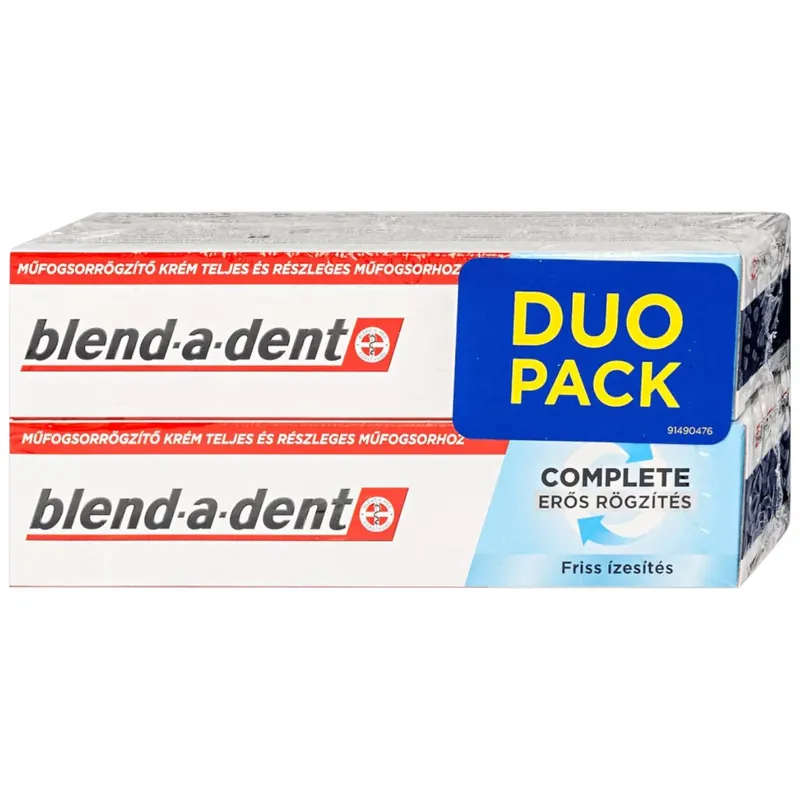 Blend-a-dent extra erős műfogsorrögzítő krém 2 x 47 g Szuper ajánlat