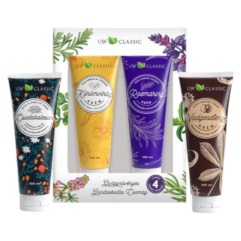 UW Classic gyógynövényes gondoskodás ajándékcsomag 4x100 ml Biztonságos vásárlás