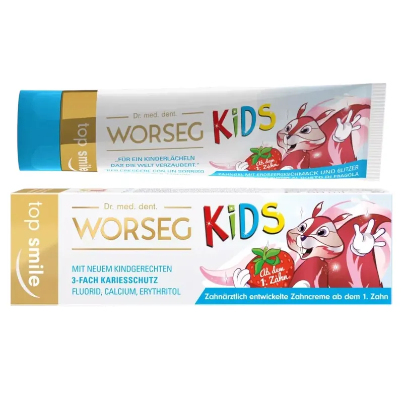 Bestseller Dr. Worseg Top Smile gyermek fogkrém 50 ml
