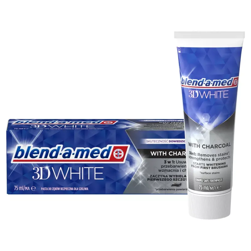 Biztonságos vásárlás Blend-a-med 3D White Charcoal fogkrém 75 ml