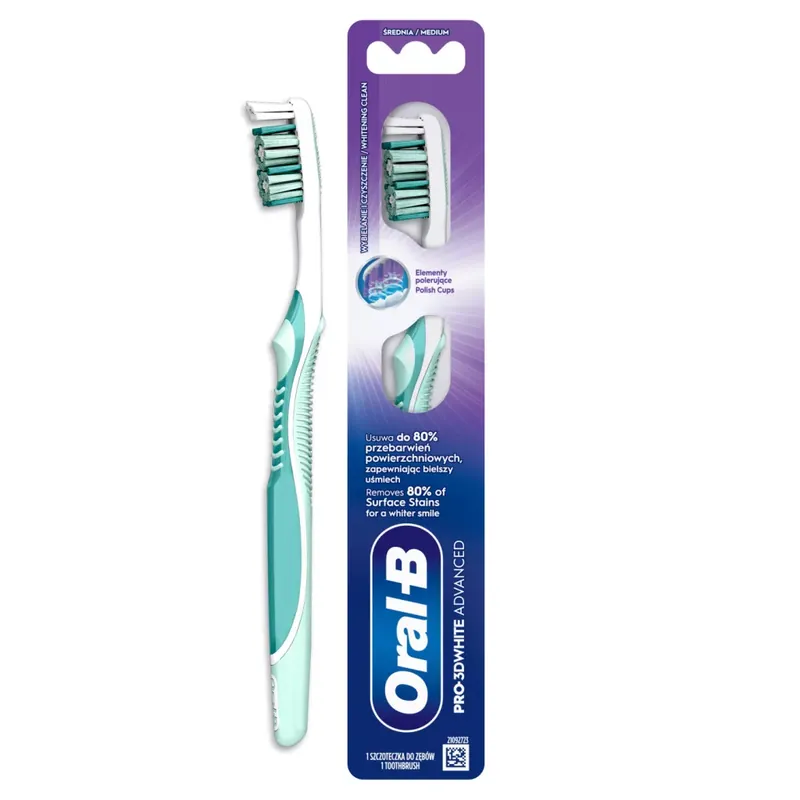 Oral-B Pro 3D White Advanced fogkefe medium soft Alacsony ár