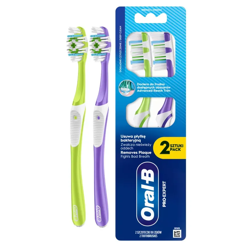 Oral-B Pro-Expert Deep Clean fogkefe medium soft 2 db Biztonságos fizetés