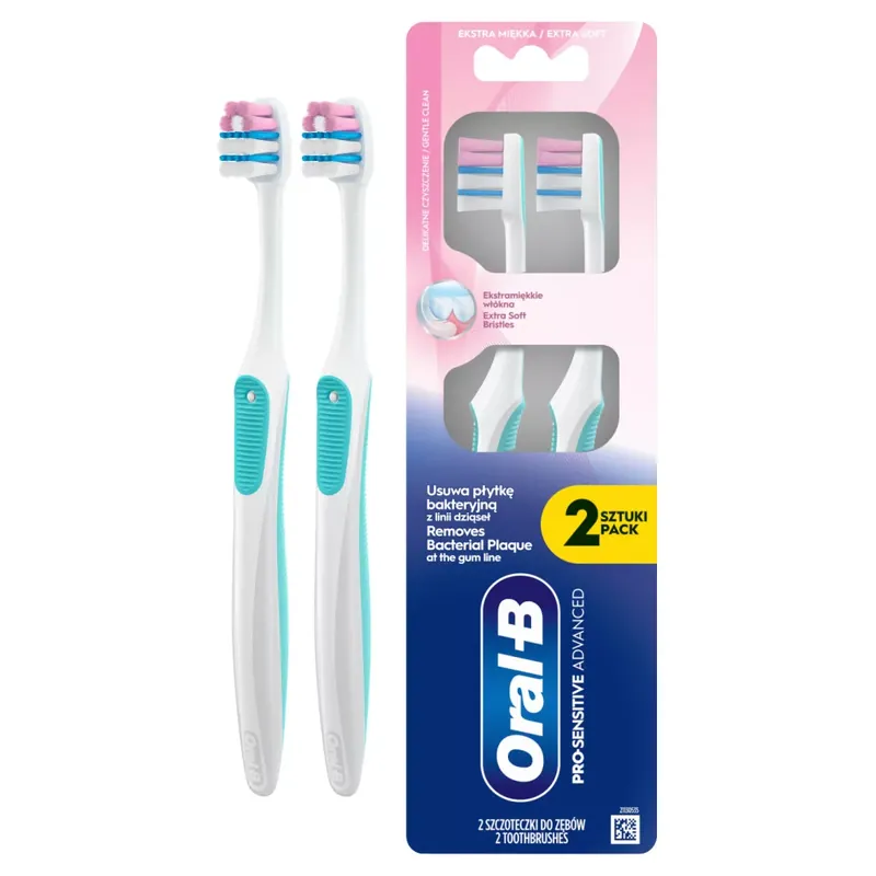 Akció Oral-B Pro Sensitive Advanced Gentle Clean fogkefe extra soft 2 db