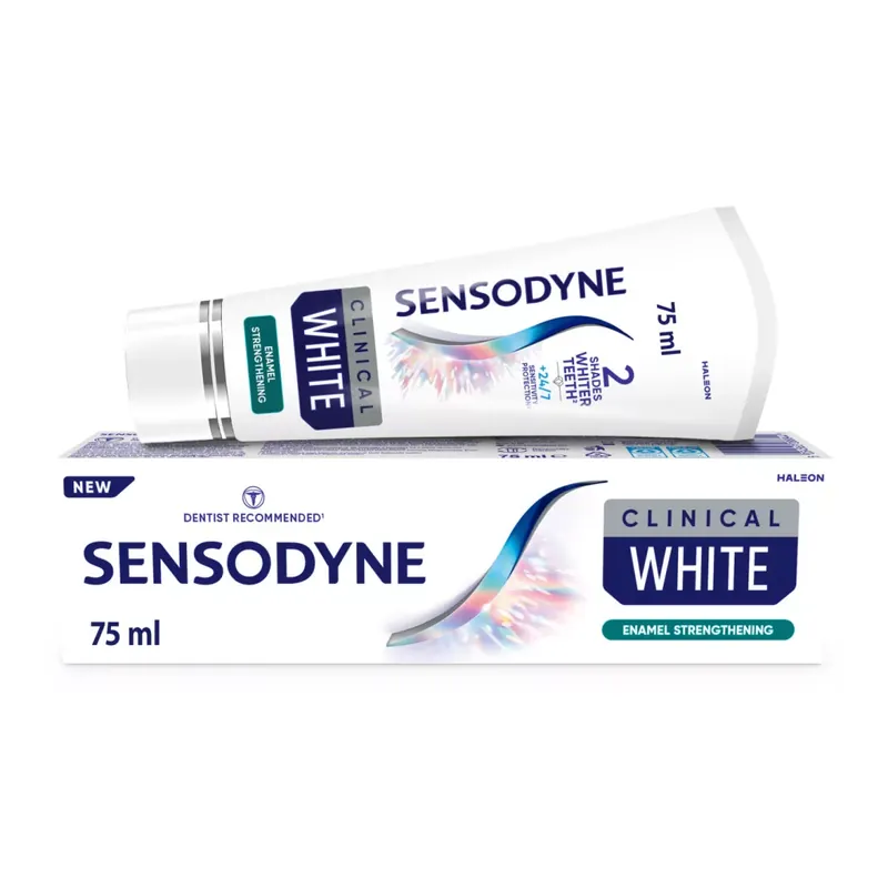 Biztonságos fizetés Sensodyne Clinical White Enamel Strength fogkrém 75 ml
