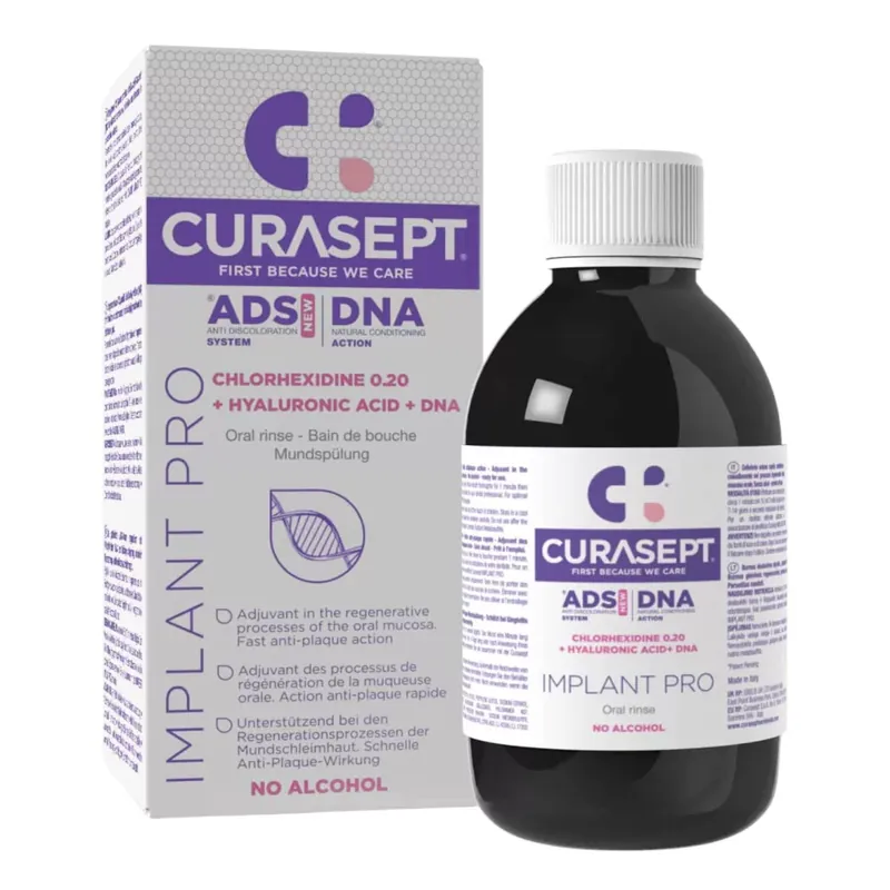 Curasept ADS Implant Pro szájöblítő 200 ml Biztonságos fizetés