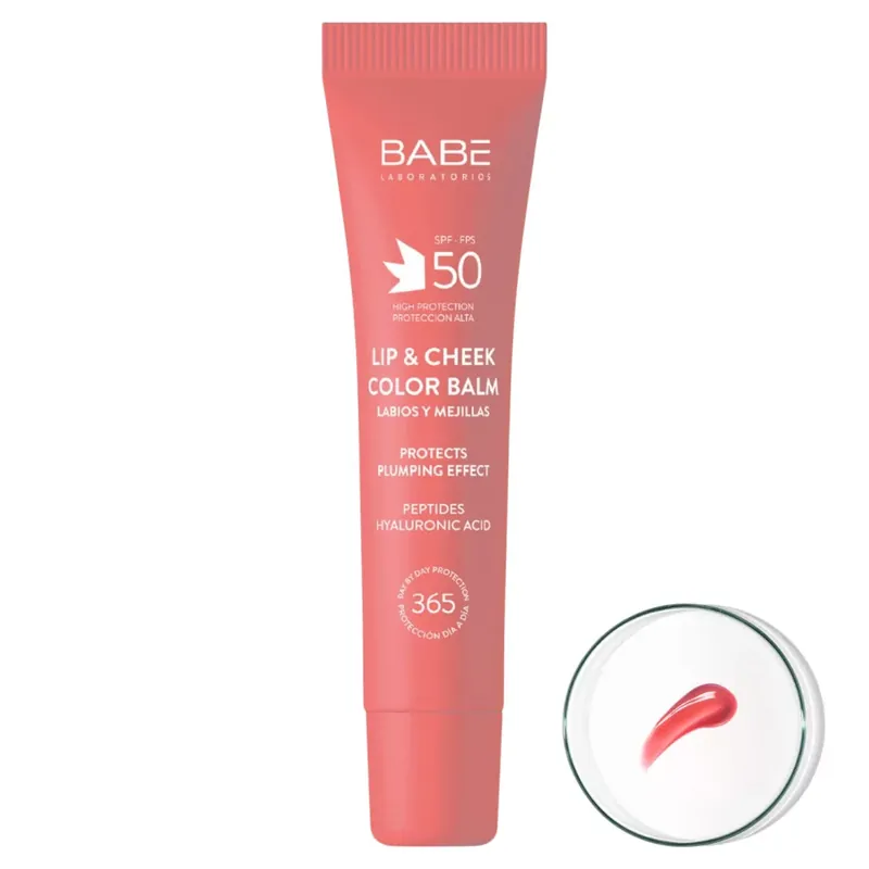 Azonnal elérhető BABÉ Lip & Cheek színezett ajak- és arcbalzsam SPF50 - pink 20 ml
