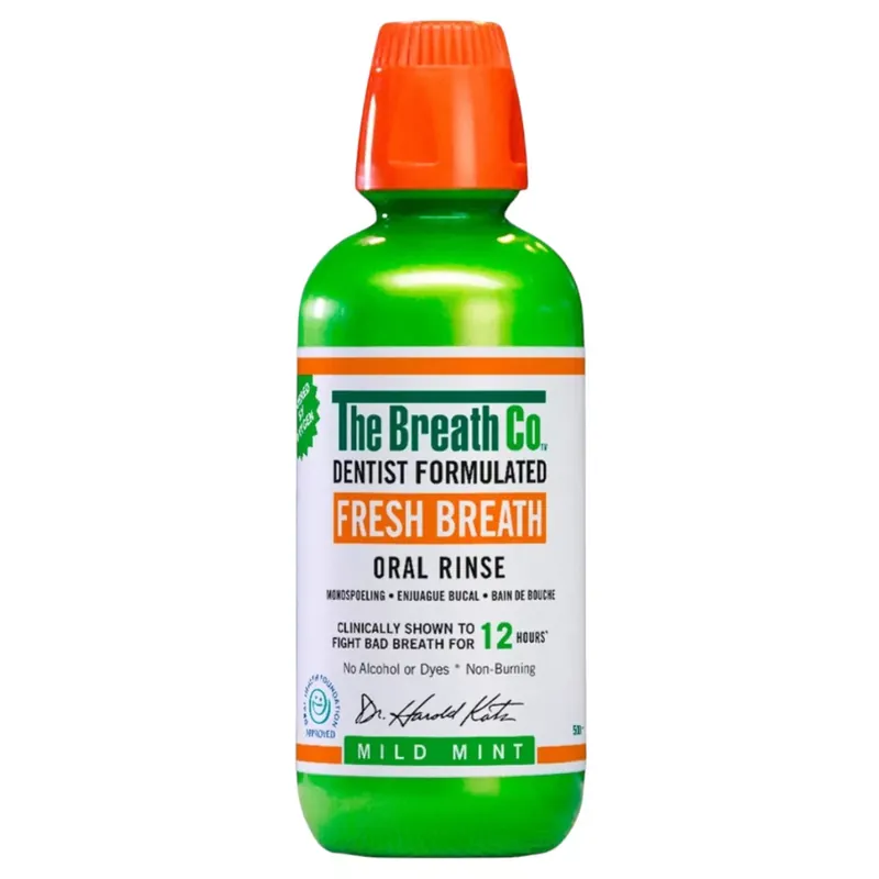 Vásárlói kedvenc The Breath Co. Friss Lehelet szájvíz enyhén mentolos 500 ml