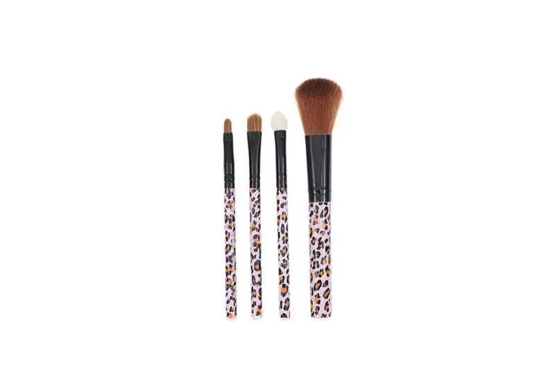 Makeup brush set, 4 pcs 067 Patterned Korlátozott ajánlat