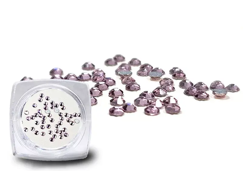 Crystal rhinestones, 50 pcs SS3 Light Rose Expressz szállítás