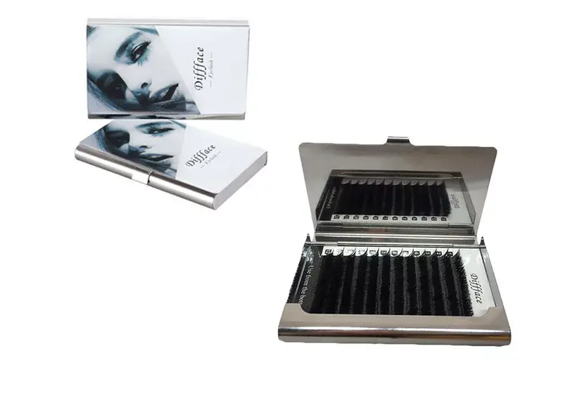 Árengedmény Fibre false eyelashes - V-shaped 10 mm 1022 Black