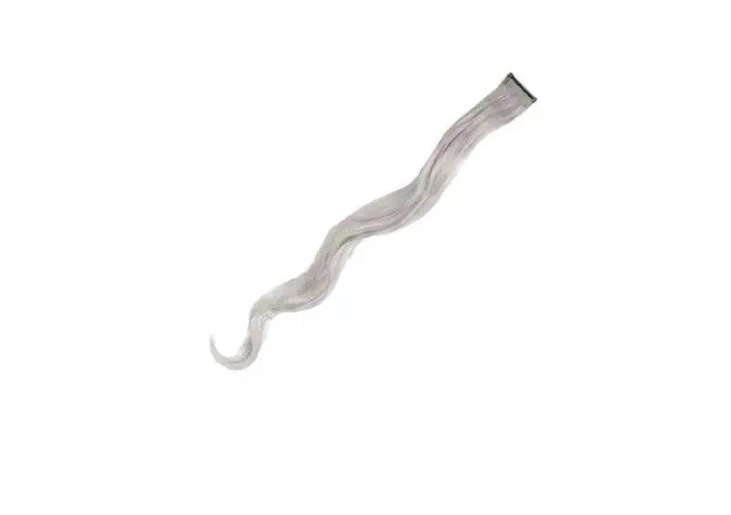 Coloured hair extensions - wavy 60 cm Silver Azonnali szállítás