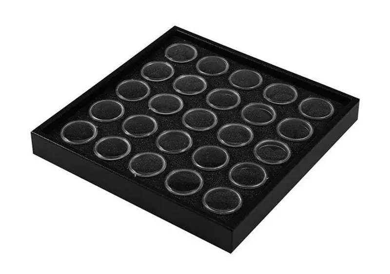 Nail art storage tray 25 pcs 035-25 Black Exkluzív ajánlat