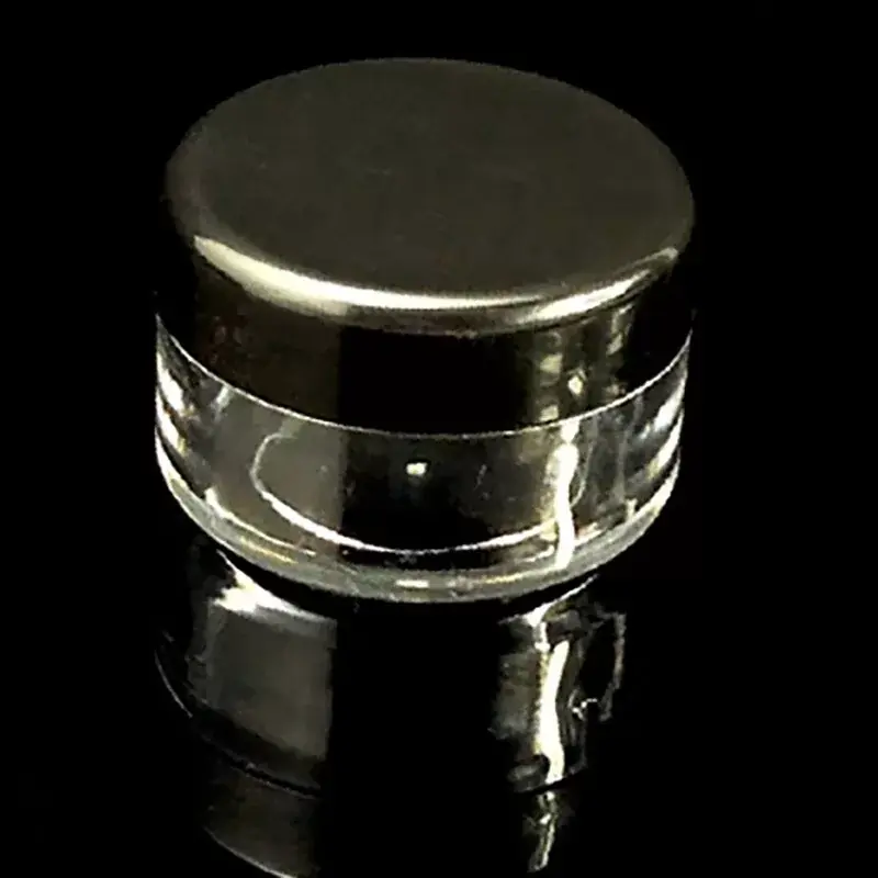 Expressz szállítás Transparent plastic jar with black lid, 7 ml 008