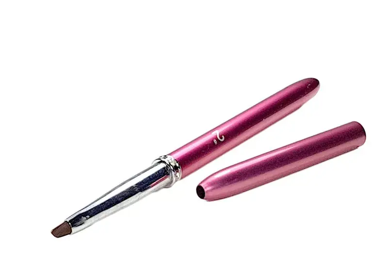 Angled gel brush Z007-2 Pink with rhinestones Szezonális akció