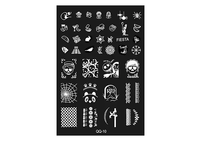 Akciós ár Nail stamp plate 9 5x145cm QQ-10