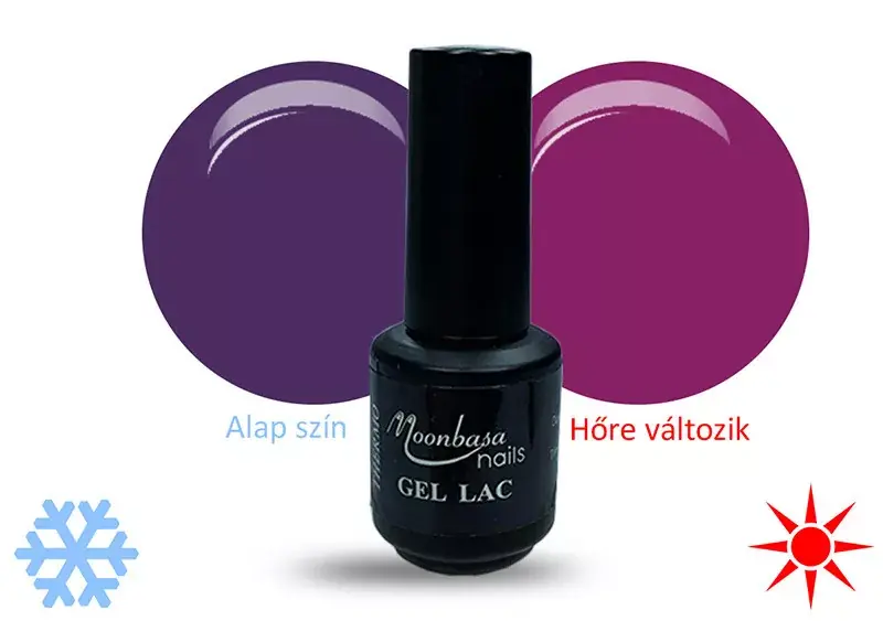 Szezonális akció Thermo gel polish 5ml 402 Indigo-bishop purple