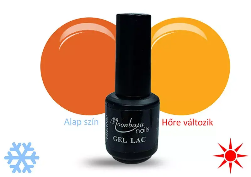 Thermo gel polish 5ml 408 Orange-lemon yellow Azonnali szállítás