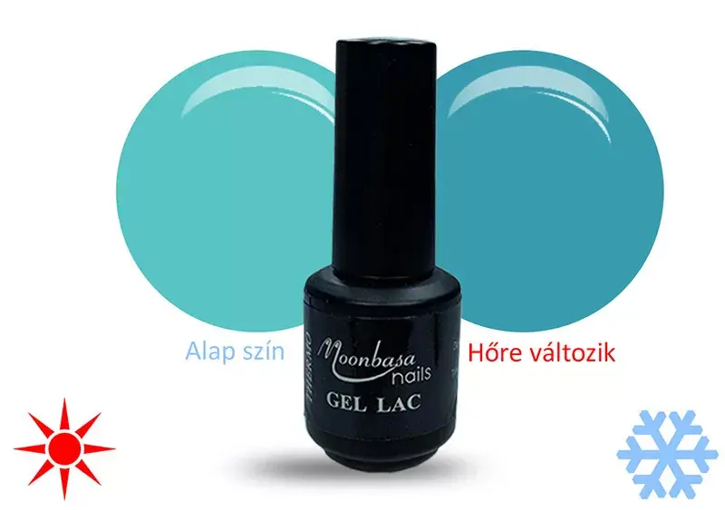 Thermo gel polish 5ml 412 Blue-sea green Akció