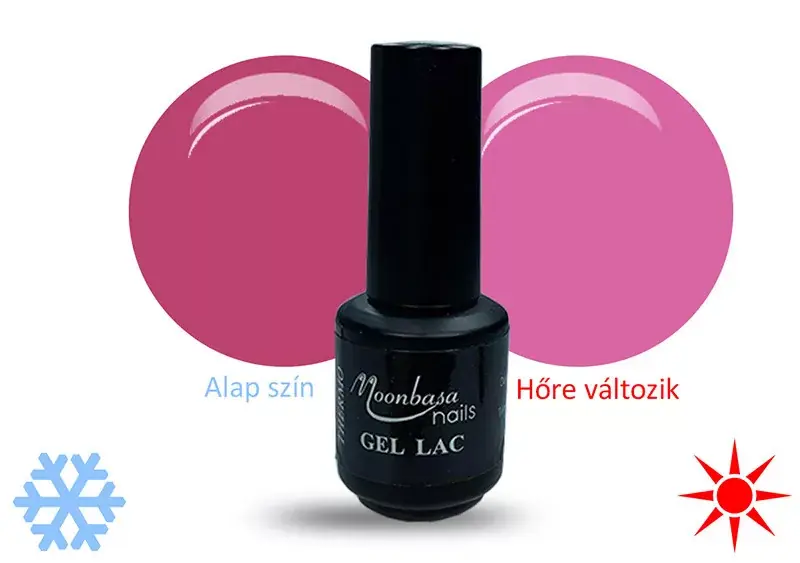 Thermo gel polish 5ml 421 Deep pink-fuchsia Expressz kézbesítés