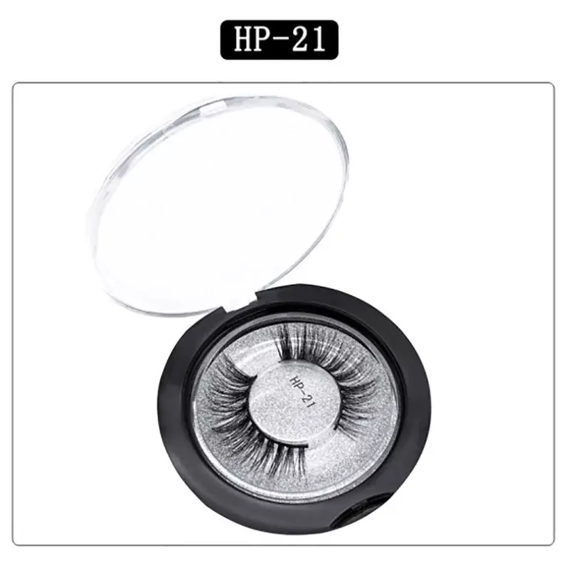3D natural eyelashes 1 pair HP-21 Natural black Expressz szállítás