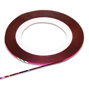 Vedd meg online Artificial nail decorative strip 25 Bright purple with rainbow glitter