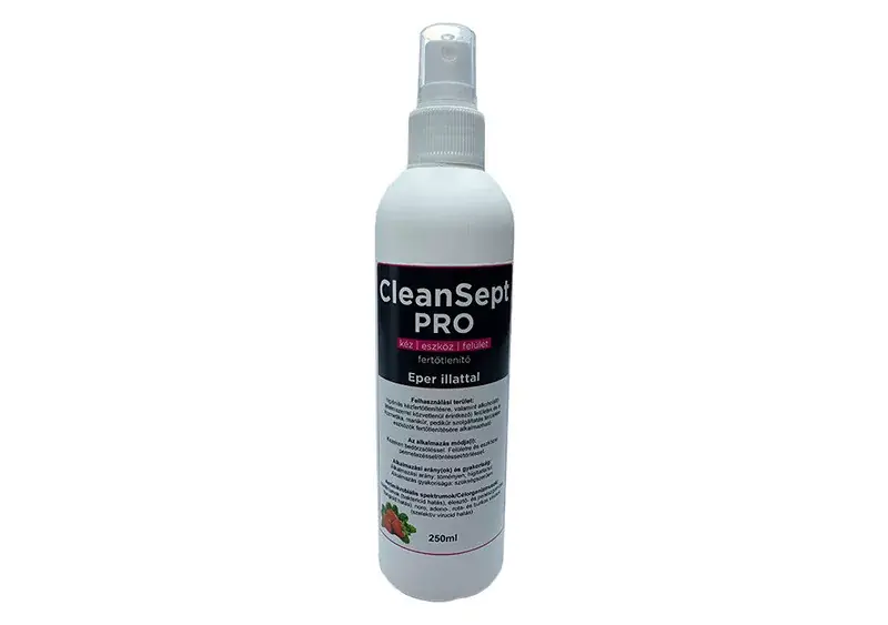 CleanSept Pro - Hand, instrument and surface disinfectant 250 ml Strawberry scent Exkluzív ajánlat