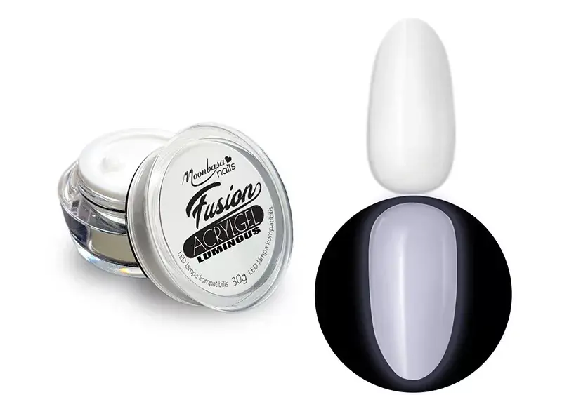 Szezonális akció Fusion Acrylgel Luminous jar 30g 021 White