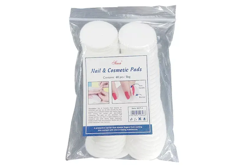 Cosmetic cotton pads with protective layer, 60 pcs/pack White Rendeld meg most