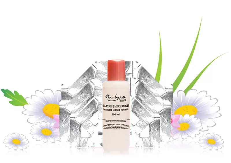 Gel polish remover set with 5 packs of gel polish remover foil Prémium