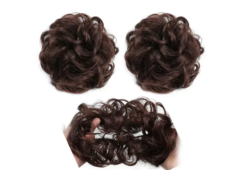 Kihagyhatatlan ajánlat Rubber hair tie/ponytail A302Q5-2/33 Dark brown with red