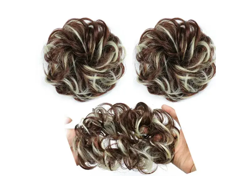 Elastic ponytail/braid A302Q5-6AH613 Highlighted dark brown Kedvezményes ár