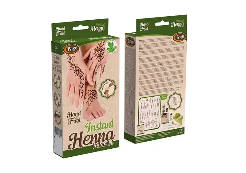 TyToo Instant Henna Set with Hand and Foot Designs New Szuper akció