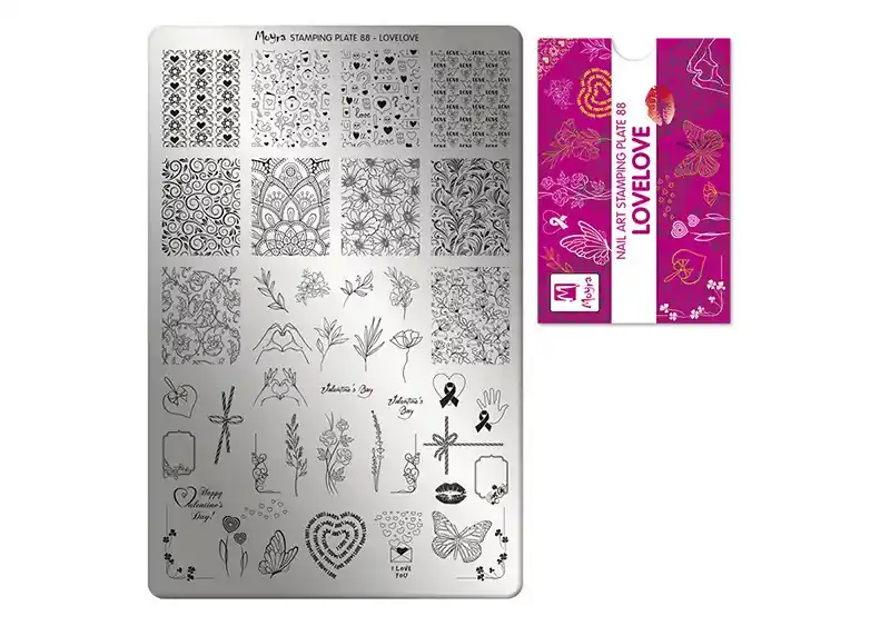 Újdonság Nyomdalemez - Moyra 088 Lovelove
