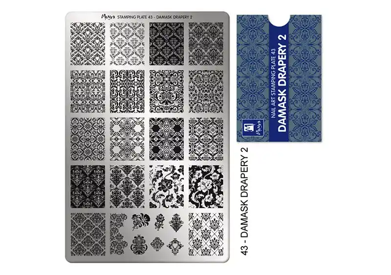 Biztonságos fizetés Nyomdalemez - Moyra 43 Damask Drapery 2