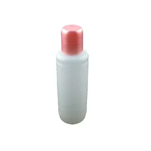 Bestseller Áttetsző műanyag folyadék flakon pink kupakkal 100ml 006