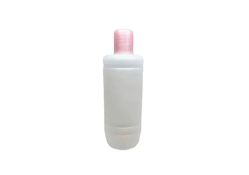 Rendeld meg most Áttetsző műanyag folyadék flakon pink kupakkal 250ml