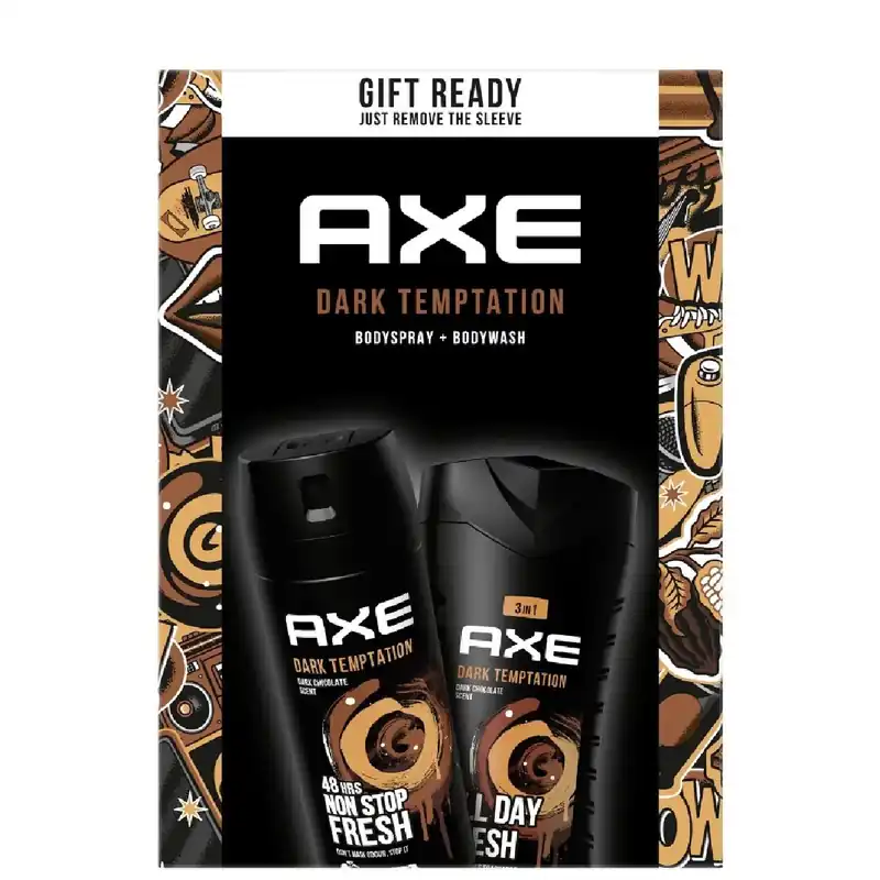 Axe ajándékcsomag Dark Temptation ( dezodor 150ml + tusfürdő 250ml ) Biztonságos fizetés