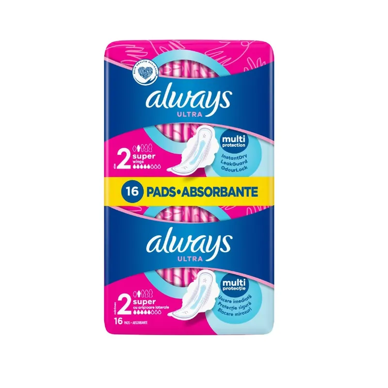 Always Duo betét egészségügyi 16db-os Ultra Super Plus Duo Népszerű