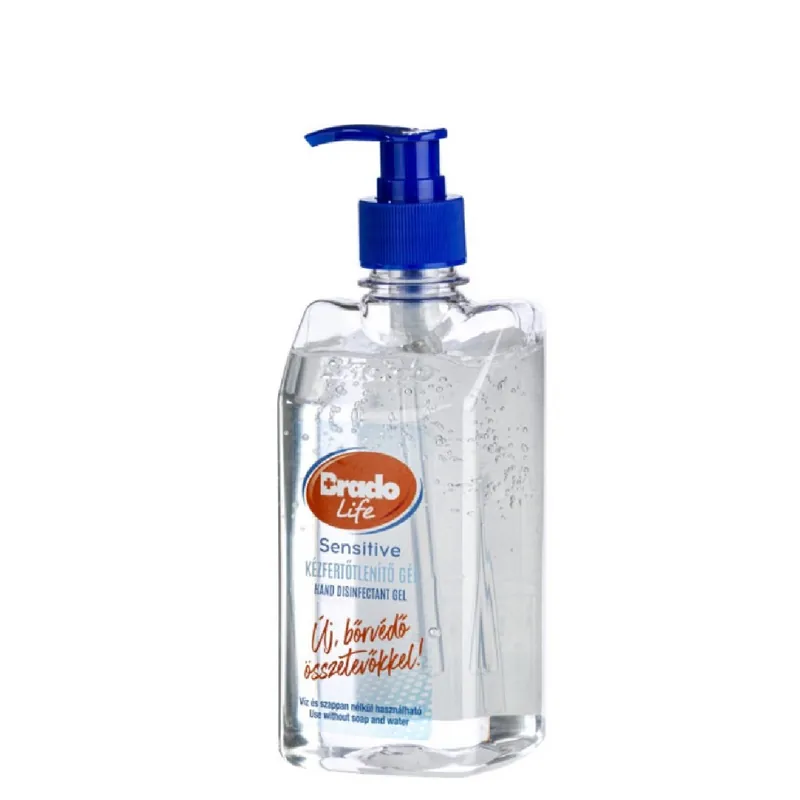 Azonnal elérhető Bradolife kézfertőtlenítő gél 500 ml Sensitive