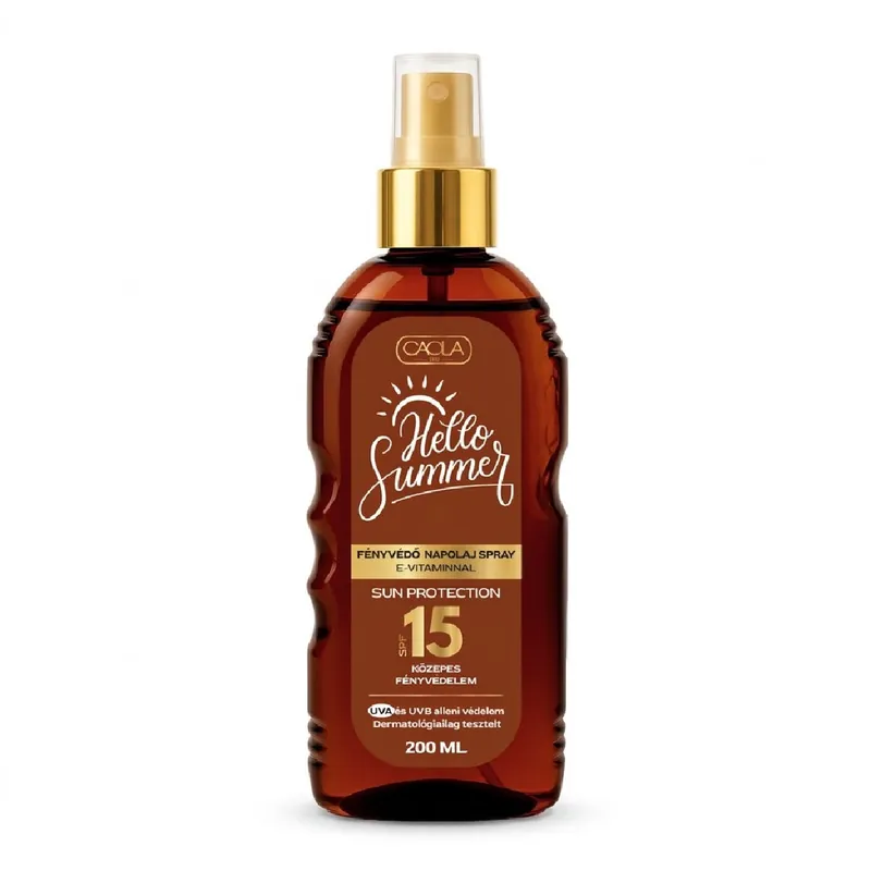 Caola Hello Summer bronzolaj 200 ml Barnulást segítő SPF15 Expressz kézbesítés