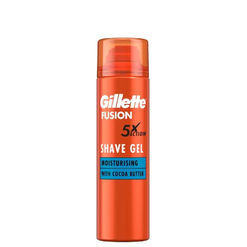 Újdonság Gillette Fusion borotvagél 200 ml Ultra Moisturizing with cocoa butter(Sensitive)