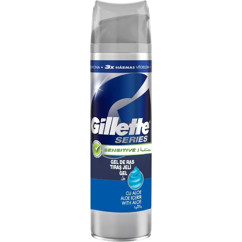 Gillette Series borotvagél 200 ml SENSITIVE Soothing with Aloe vera Szuper akció