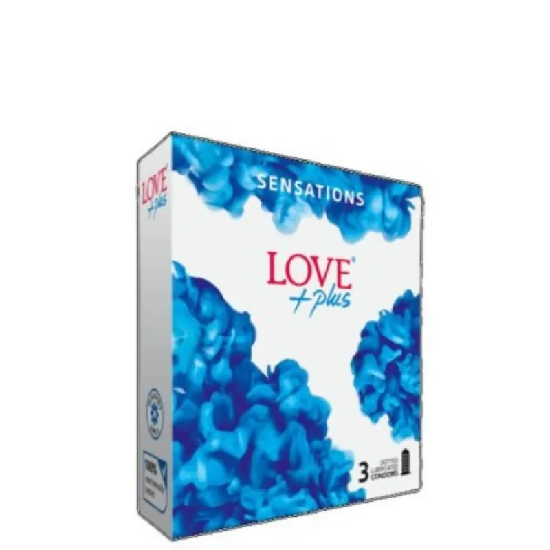 Love+ óvszer 3 db-os Sensations 24/ nem bontható Korlátozott ajánlat