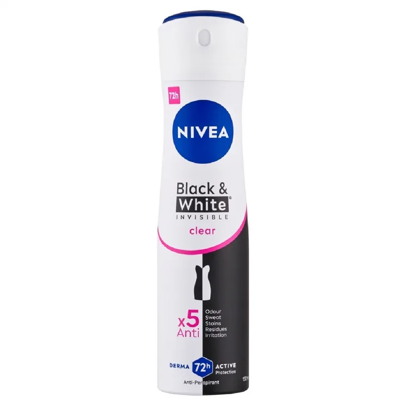 Nivea dezodor 150 ml Invisible Black and White Clear női Olcsó